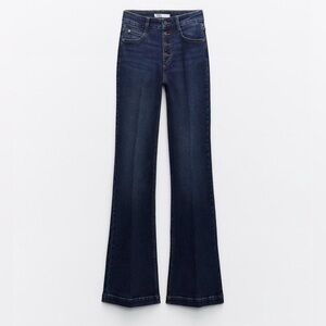 NWOT High waisted flare dark denim jeans